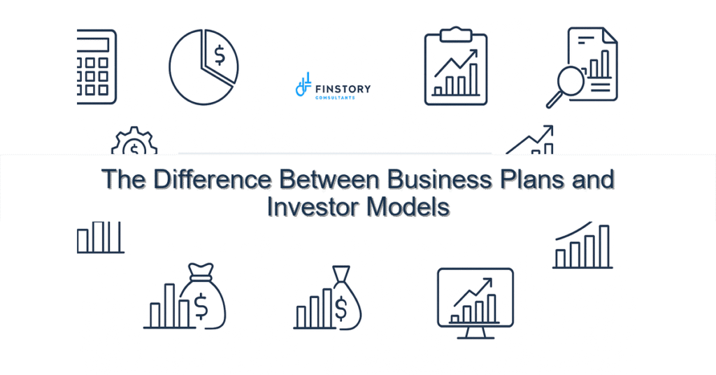 feature from base the difference between business plans and investor models